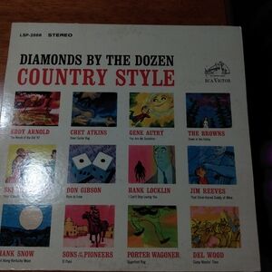 Various Artists Diamonds by the Dozen Country Style Vinyl Record